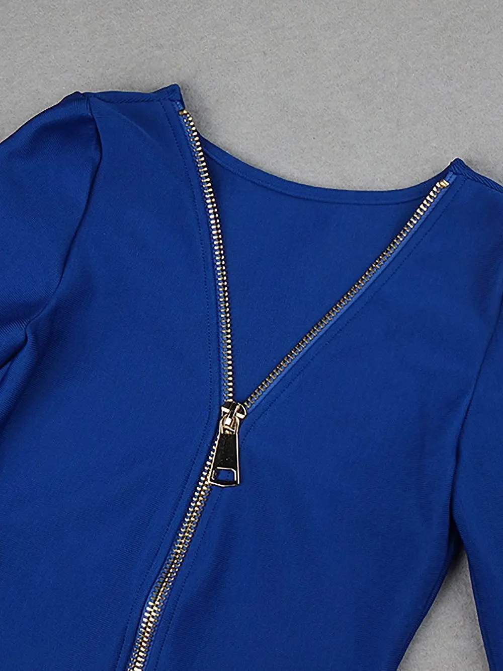 BEAUKEY Новинка Бандажное платье с длинным рукавом и открытой спиной HL красное