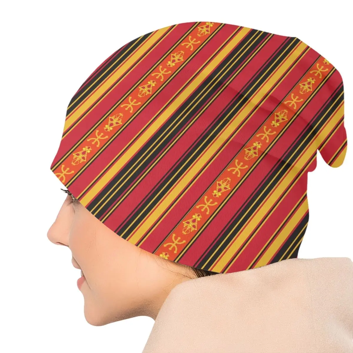 Пользовательские Z Imazighen Kabyle ювелирные изделия шапка-бини зимний капот Homme