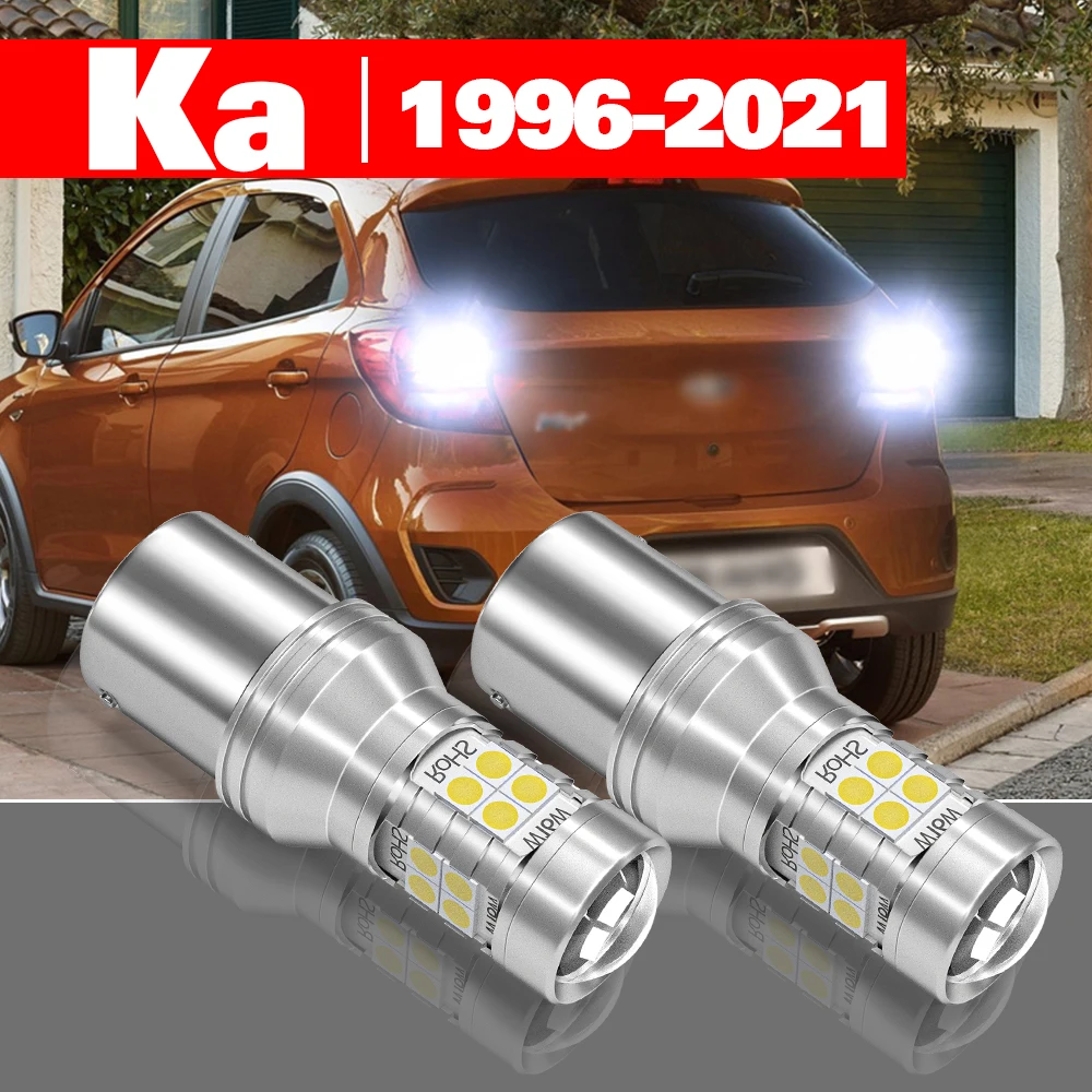 

For Ford Ka mk1 mk2 1996-2021 Accessories 2pcs LED Reverse Light Backup Lamp 2005 2006 2007 2008 2009 2010 2011 2015 2018 2019