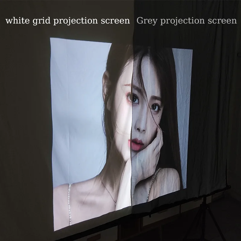 Экран для проектора VEIDADZ с белой сеткой и защитой от света 16:9 экран 72 100 120 130 дюймов