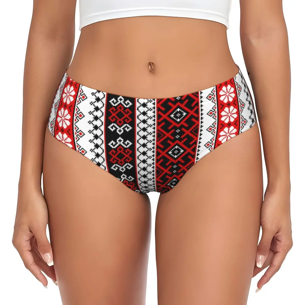 Женские трусики с украинской традиционной вышивкой на заказ женское эластичное