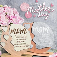mothers day wooden cutout ornaments detachable embellishments home table centerpiece decoration special birthday gifts for mom