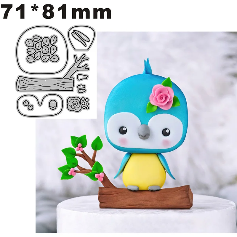 

Новинка 2022, металлические режущие штампы из красивой глины в виде пингвина для рукоделия, скрапбукинга, изготовления открыток, тиснение, ре...