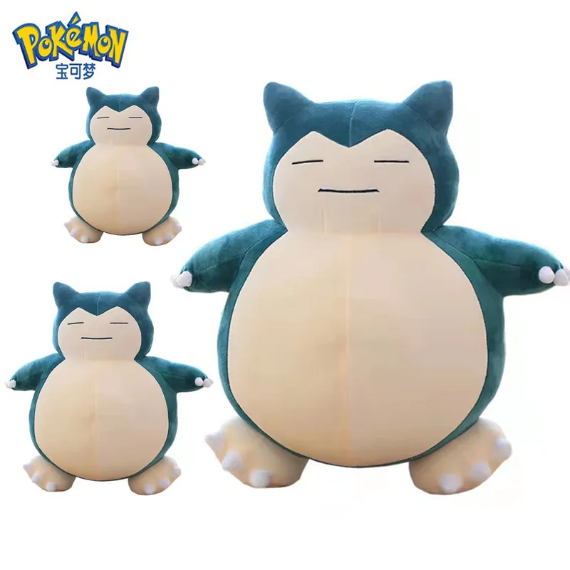 Pokemon Plush 30-60Cm Big Size Cartoon Anime Figure Pikachu Snorlax Plush Stuffed Pocket Monsters Pet Model For Children Gifts
