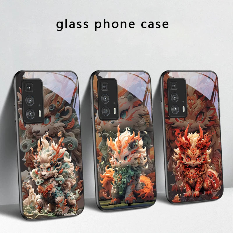Фото Чехол для телефона Kirin с изящными узорами для Motorola Moto Edge 20 Lite 30 Pro 40 Neo 50 Ultra G45 G54 G55 G75 G84 G85 G Play 23 №2