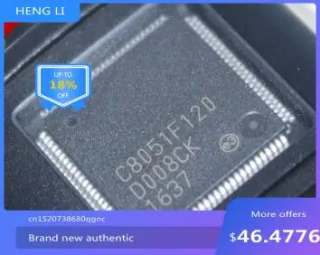 Новинка 100% г., Бесплатная доставка, C8051F120 C8051F120-GQR QFP100 -MCU