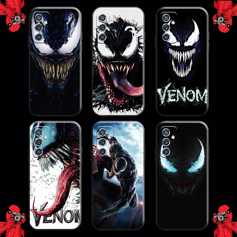 

Marvel Venom Comics Cool For Huawei P Smart Z 2019 2020 P20 P30 Lite Pro Phone Case Liquid Silicon Back Black Funda Coque