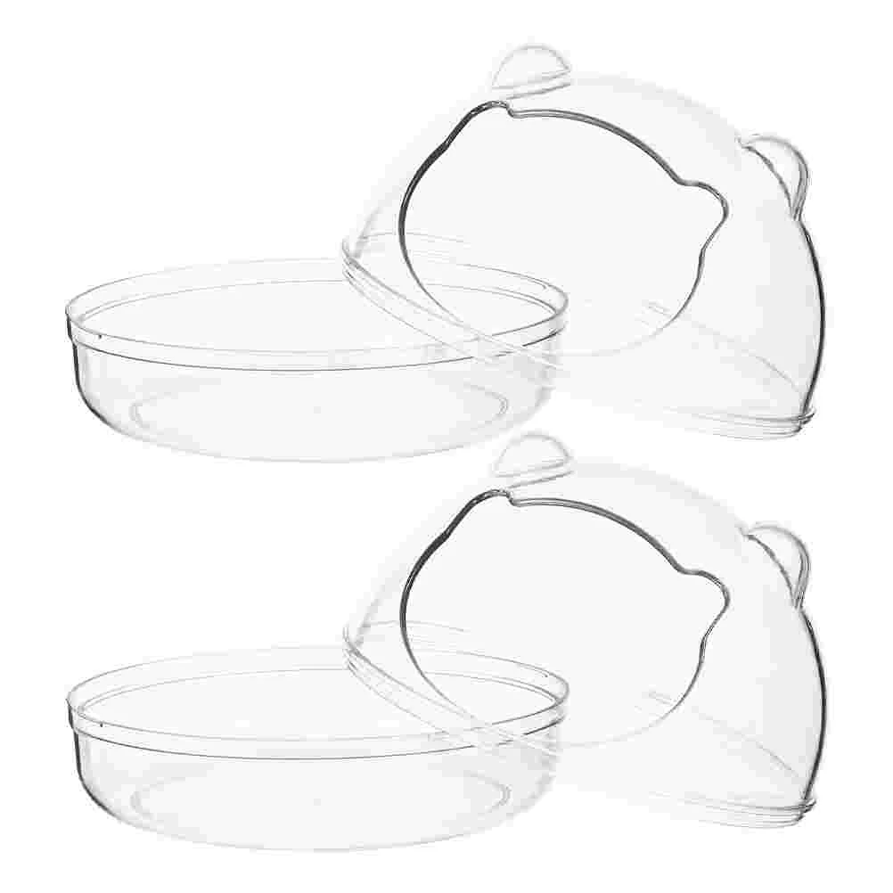 

2pcs Plastic Hamster Toilets Pet Bathrooms Cage Bath Boxes Hamster Bathtubs