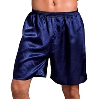 mens satin silk five point shorts loose pajamas classic solid boxer panties beach pants underwear short men sleepwear %d1%88%d0%be%d1%80%d1%82%d1%8b