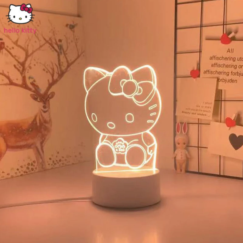 

Hello Kitty Creative Korean birthday gift Student writing lamp Girl boudoir high sense of cute exquisite bedside lamp night lamp
