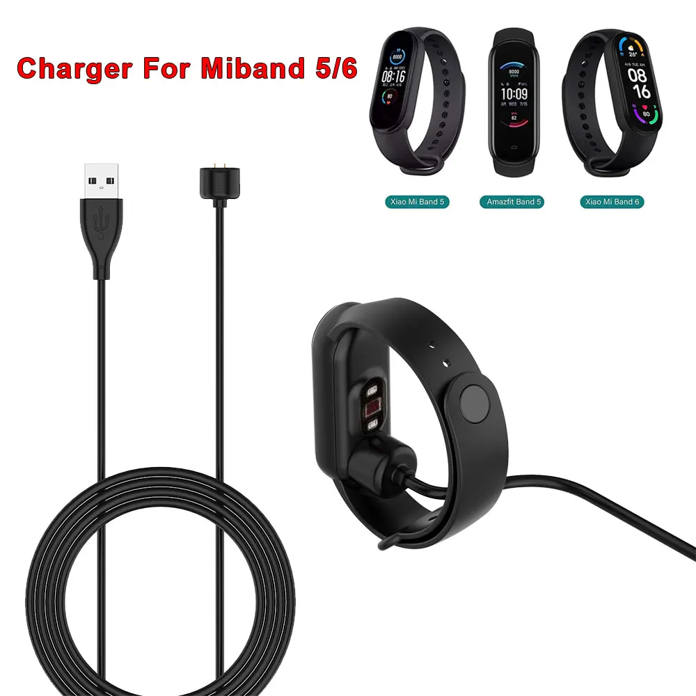 

50/100cm USB Charging Cable For Xiaomi Mi Band 5 6 Magnetic Cord Cable Data Cradle Dock Charger For MiBand 6 5 Mi5 Mi6 Portable