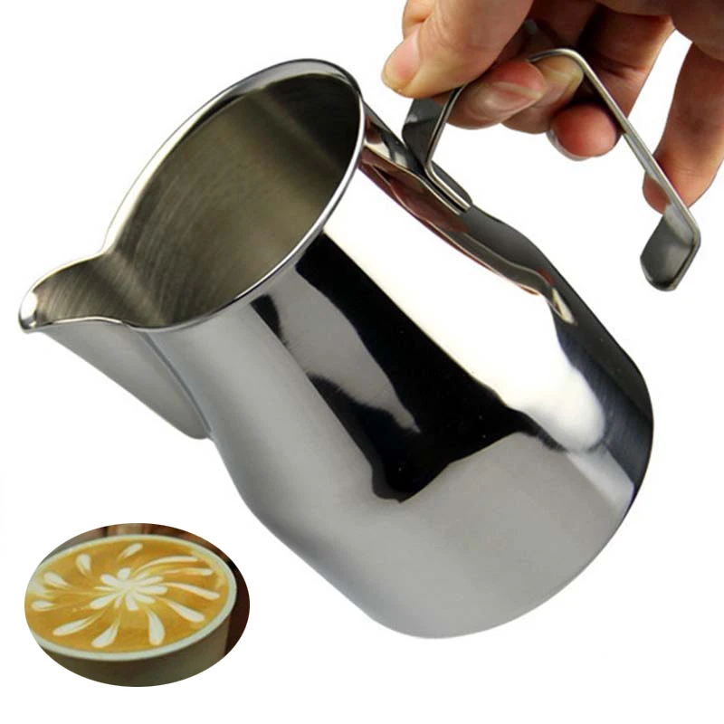 

350/500ml Pull Flower Coffee Jug Milk Frothing Pitcher Stainless Steel Latte Art Creamer Cup Barista Craft Espresso Machines
