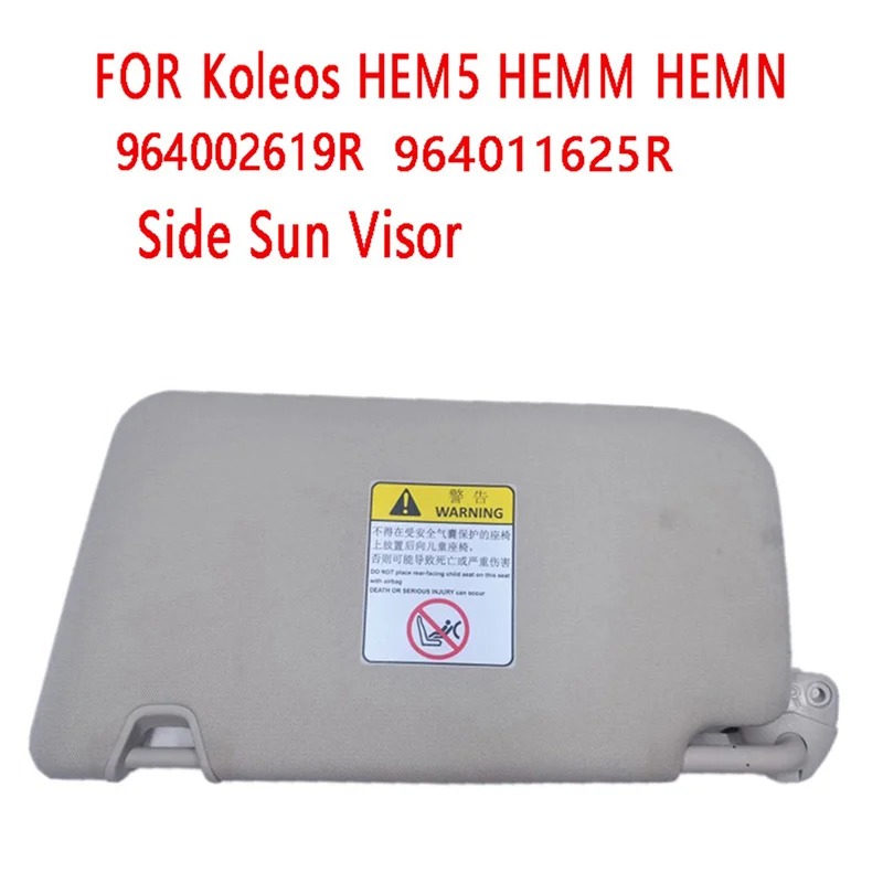 

For Reno Koleos HEM5 HEMM HEMN Left Driver Side Sun Visor 964011625R