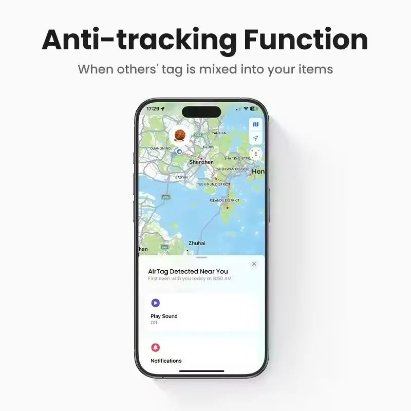 UGREEN CM520 Finder: Умный GPS-трекерметка для поиска, Bluetooth-трекер для наушников и багажа, MFi-совместимый, для iOS (art.: 3920dacdc1ff7) - 3920dacdc1ff7