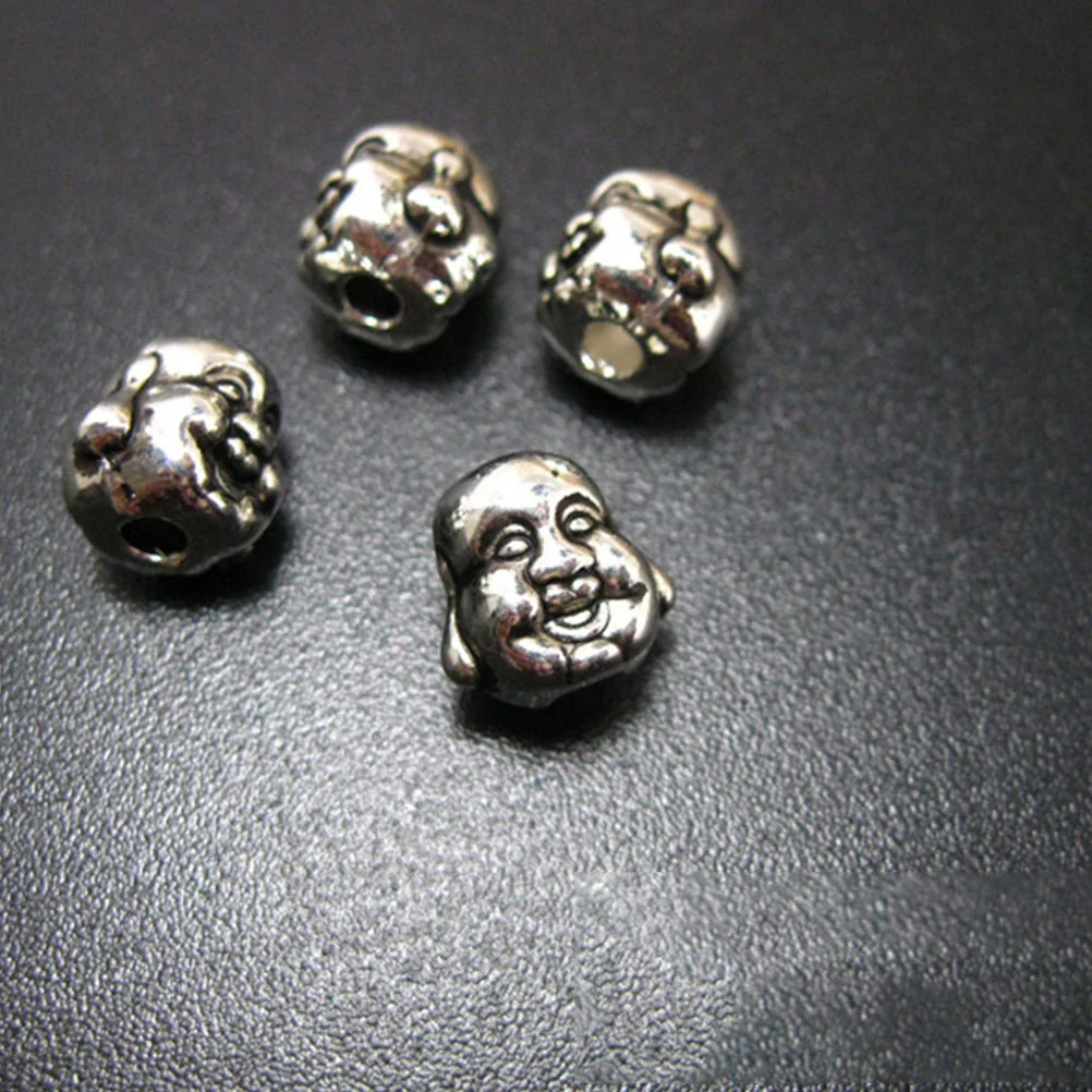 80 шт. двусторонняя головка Будды из сплава разделительная бусина рамка для