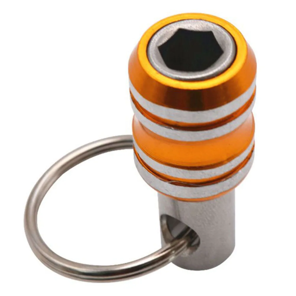 

Drill Bit Holder Hex Shank Screwdriver Bits Holder Extension Bar Drill Screw Adapter Hand-held Screwdrivers Easy Change Keychain