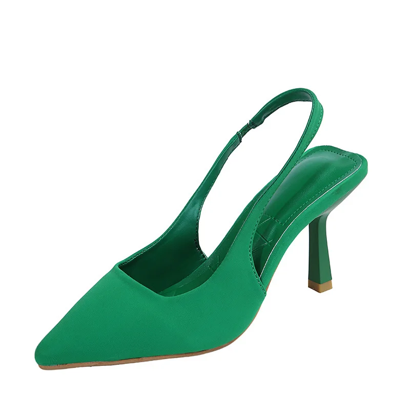 

Size Plus African Party Shoe Set Sexy Heels Shallow Pointed Pumps Sandals Ladies Slip on Crossdressers Zapatos Para Mujer Shoes