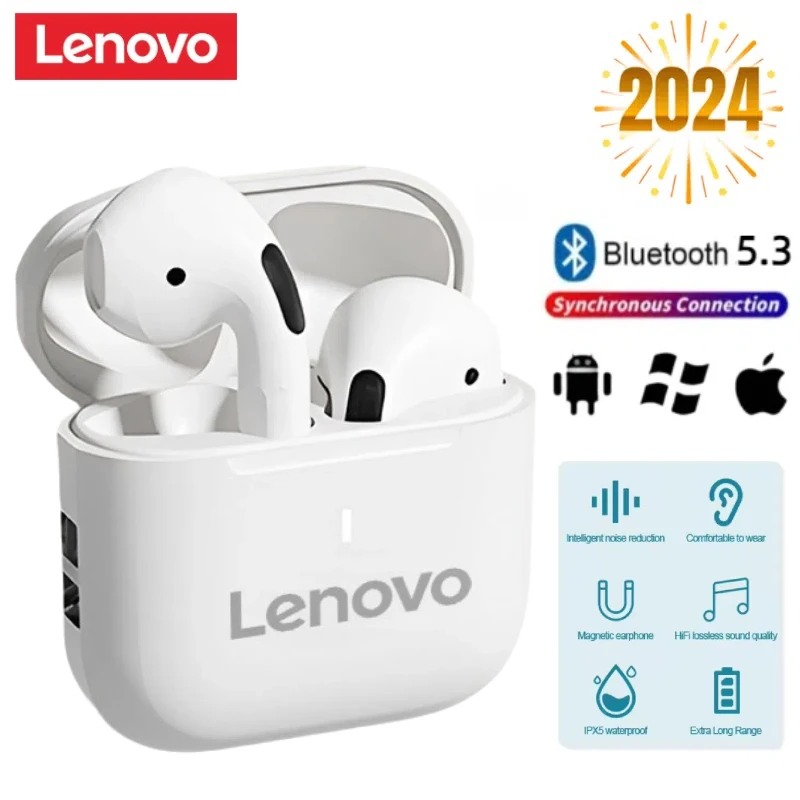 Lenovo Ap05 Беспроводные наушники Hi-Fi стерео наушники-вкладыши с микрофоном Bluetooth Touch