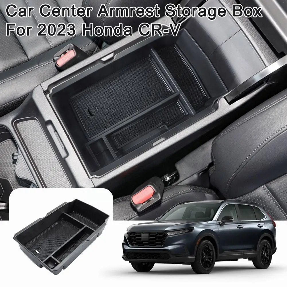 

For Honda CRV 6Th 2023 Car Central Armrest Storage Holder Center Accessories Car Console Containers Box Organizer S7T3