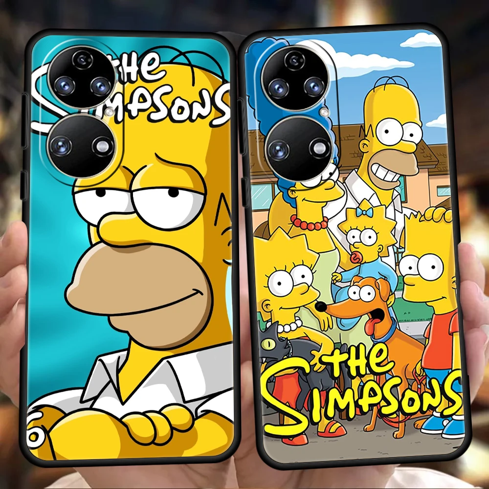 

Simpsons Phone Case for Huawei P20 P30 P50 Pro P20 P30 P40 Lite Y6 Y7 Y9 Y7A Y6P Y9S 2019 P Smart Z 2021 Soft Cover Fundas Coque