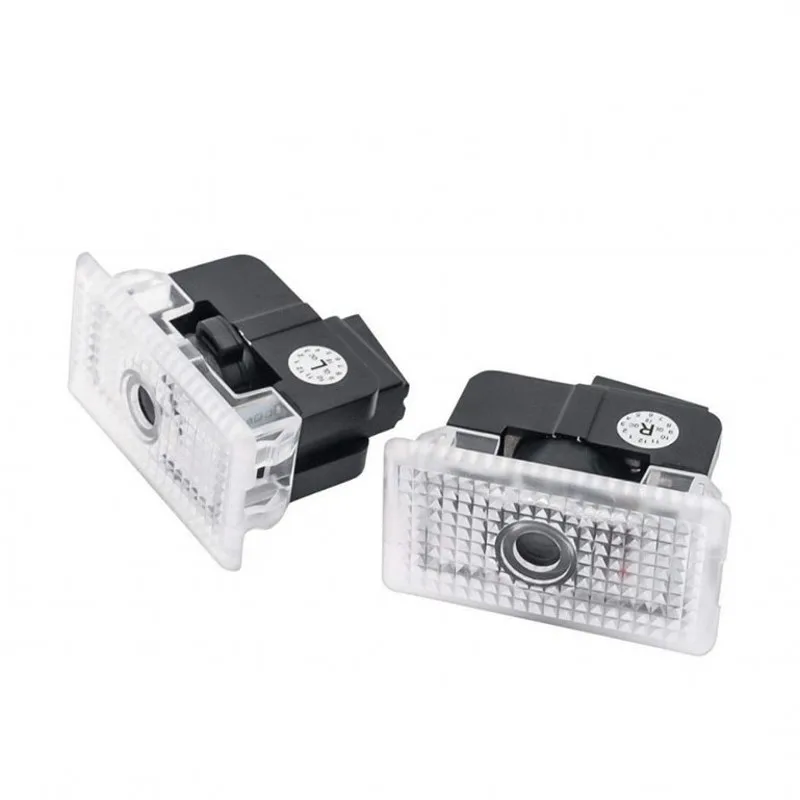 

4X For Tesla Model 3 X S Y Upgraded Metal LED Car Logo Door Lamp 3D Laser Projector Ghost Glass Len HD Welcome Light Accessories