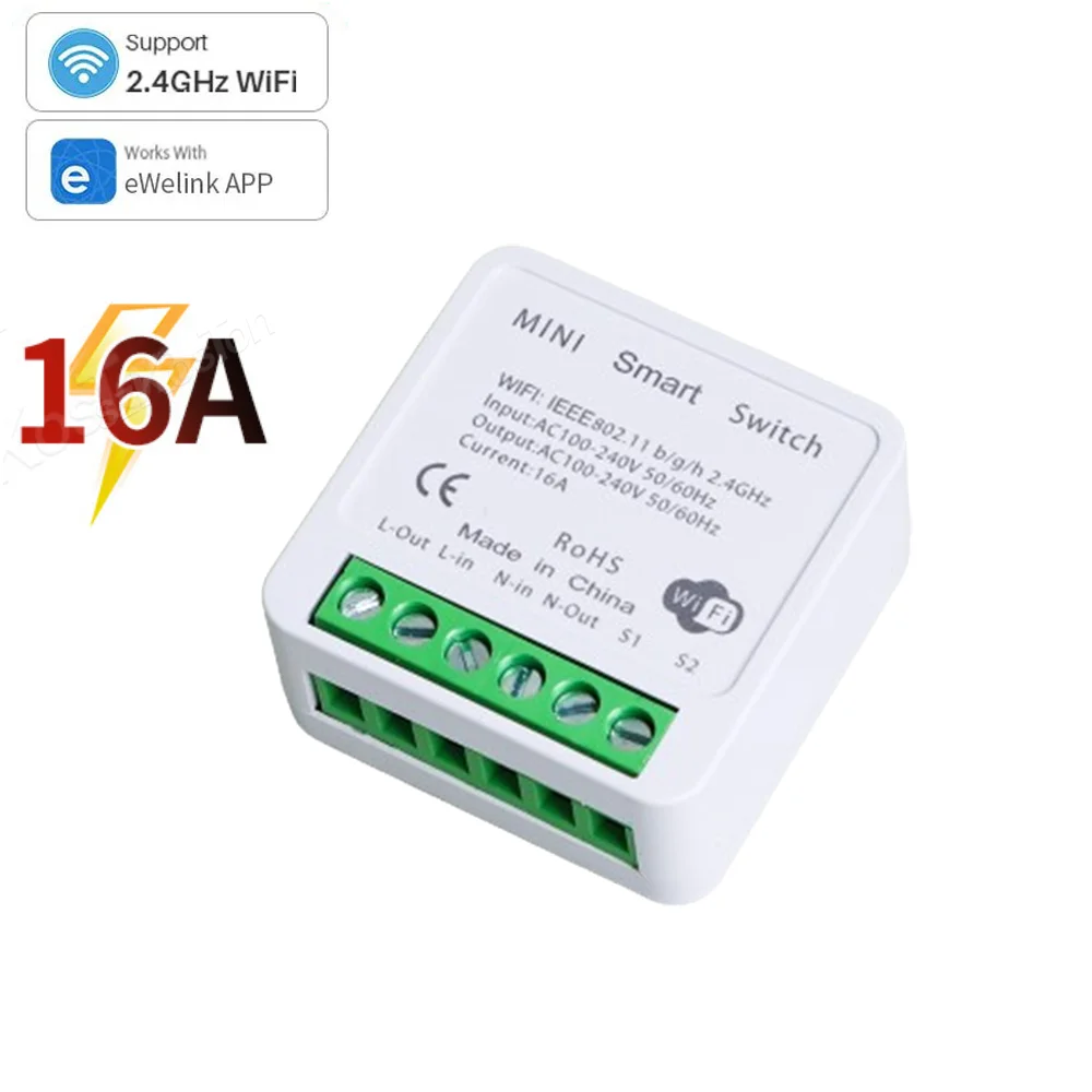 

Konouyouko умный мини-переключатель Wi-Fi 16А