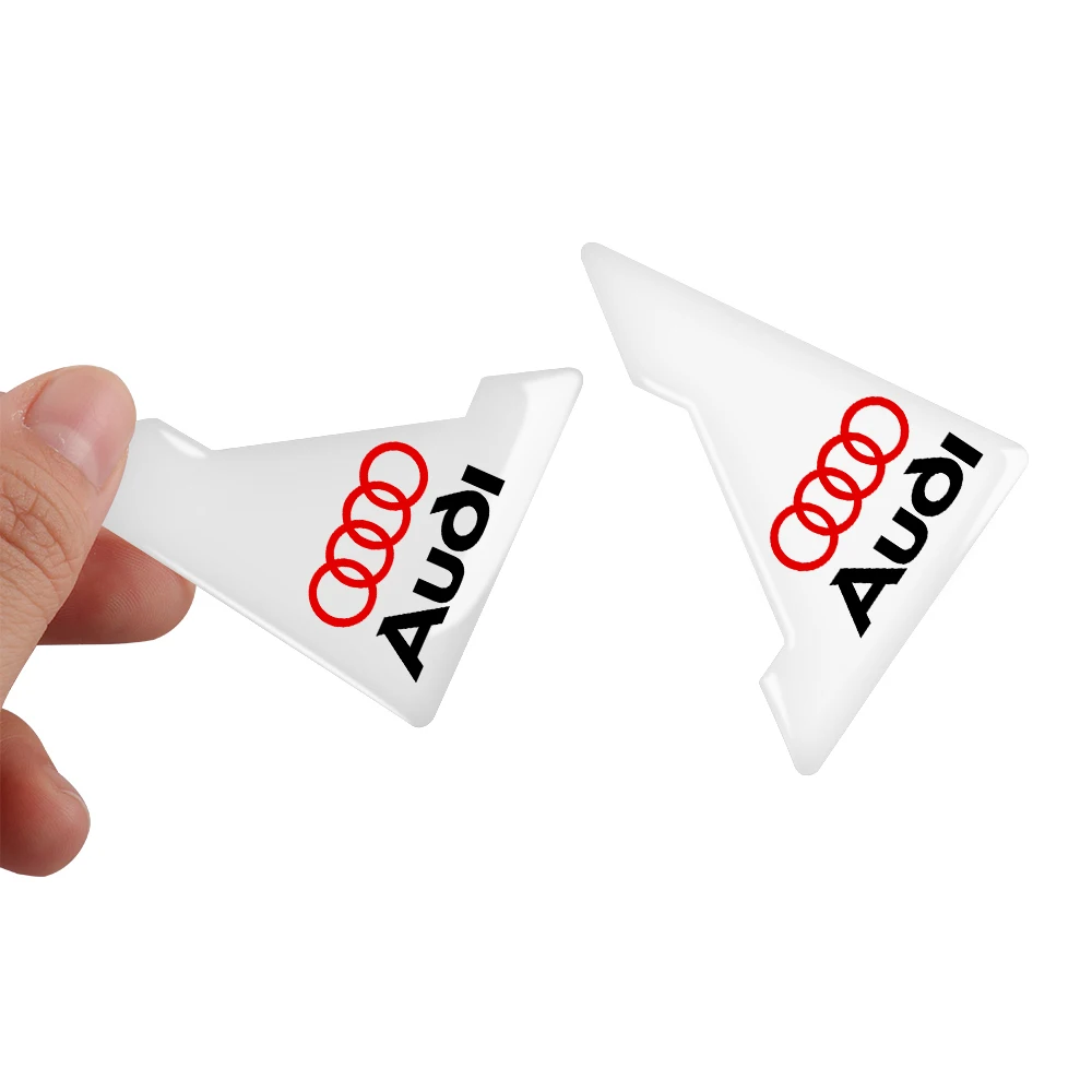 2/4 шт. прозрачная наклейка на угол двери автомобиля защита от царапин для Audi Sline