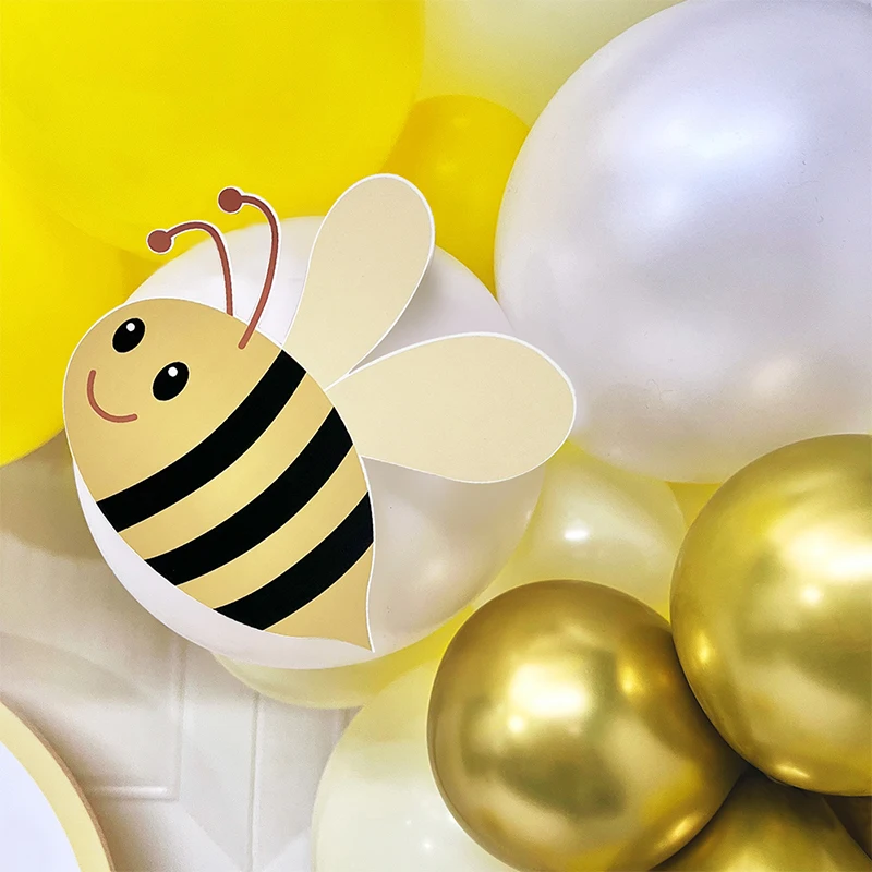 Bee Stickers Bumble Bee Party Decorations Favors Baby Shower Gender Reveal Birthday Party Decor Honey Wall Stickers images - 6