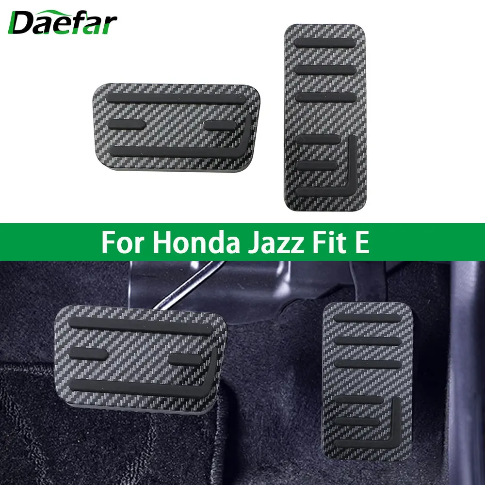 

Автомобильные педали Daefar из углеродного волокна для Honda Jazz Fit E 2021 2022, тормозные колодки, аксессуары