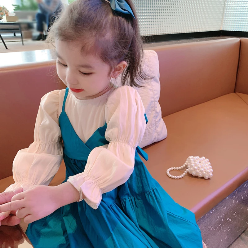 Купи Toddler Girls Dress Girls Korean Style Dress Spring Autumn Full Sleeve Girls Princess Birthday Party Dress Girls Casual Clothing за 809 рублей в магазине AliExpress