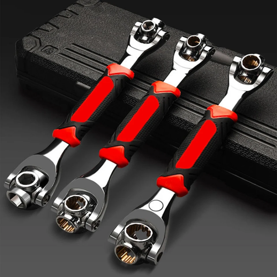 

8-in-1 Multifunctional Wrench Socket cardan rotary multi-head plum adjustable wrench car removal tool