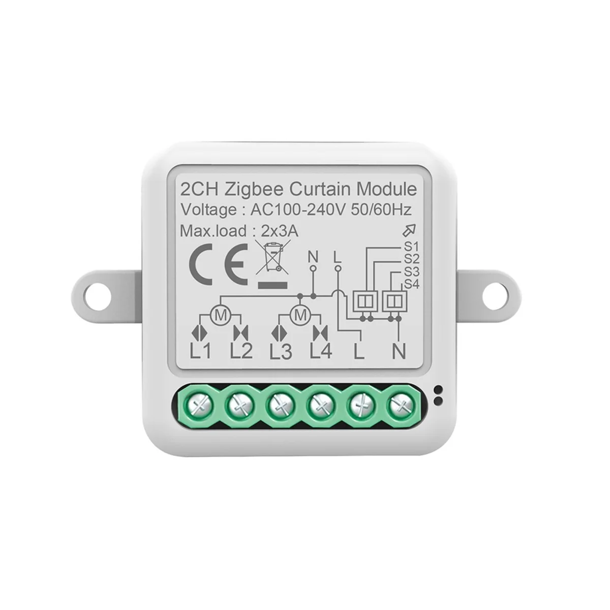 

Tuya Zigbee Smart Curtain Switch Module 2CH