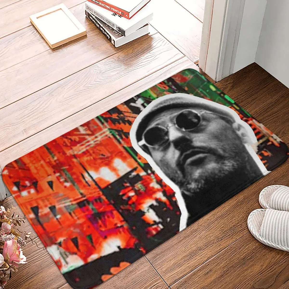 

Digital Art Print Non-slip Doormat Living Room MatLeon The Professional Hallway Carpet Entrance Door Rug Bedroom Decor