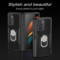 ring kickstand case for samsung galaxy z fold 2 5g anti knock anti dust phone protective cover for samsung galaxy z fold 2 case