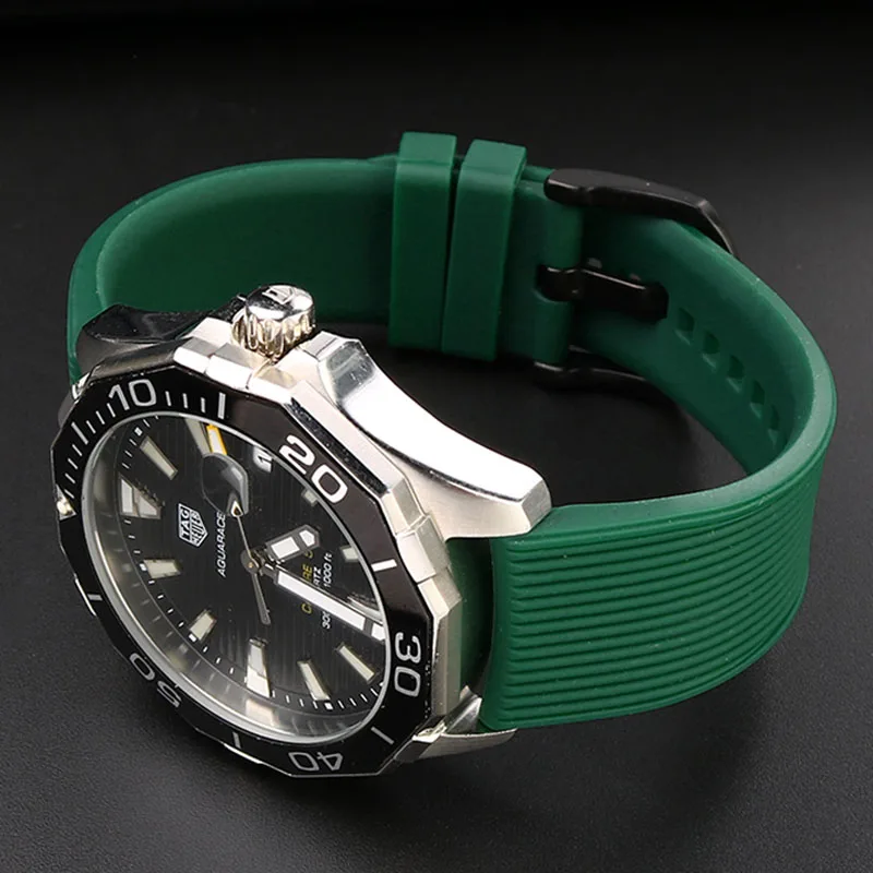 Ремешок силиконовый для часов Omega Seiko Rolex, водонепроницаемый и устойчивый к поту быстросъемный браслет для часов, 19 мм 20 мм 21 мм 22 мм (art.: 3920bd47209cc) - 3920bd47209cc