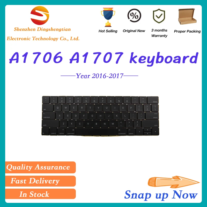 

A1706 US UK Spanish French Russian Arabic German Keyboard with Screws For Macbook Pro Retina 13" Laptop 2016-2017 EMC 3071 3163
