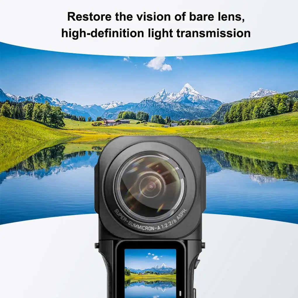 

2Pcs Lens Guard Film Transparent Sports Camera Anti-collision Protector
