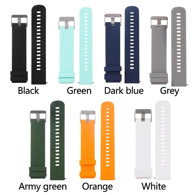 Replacement Sport Wristbands Classic Classic Replacement Band Bracelet Strap 20mm Silicone For Garmin Vivoactive 3 / Vivomove HR 5