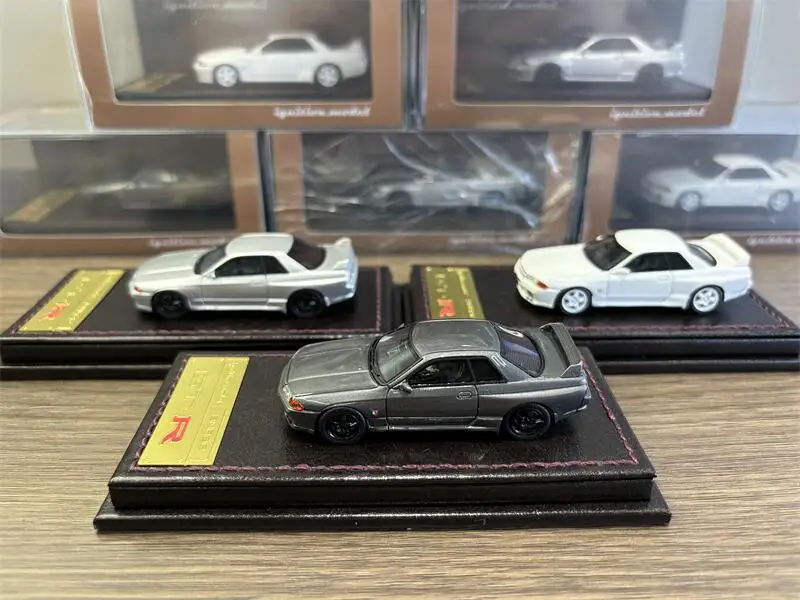 IG 1:64 GTR R32 CRS JDM имитация ограниченный выпуск смолы Металл статическая модель