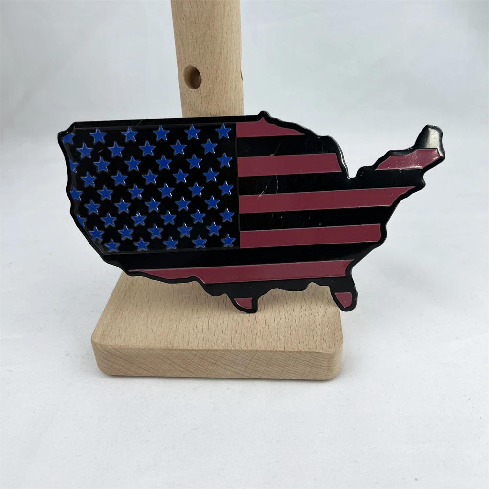 Автомобильные наклейки, сплав, флаг США, карта, стиль, внешние украшения для Chevrolet Ford Buick Lincoln Dodge Chrysler Jeep, автомобильные аксессуары