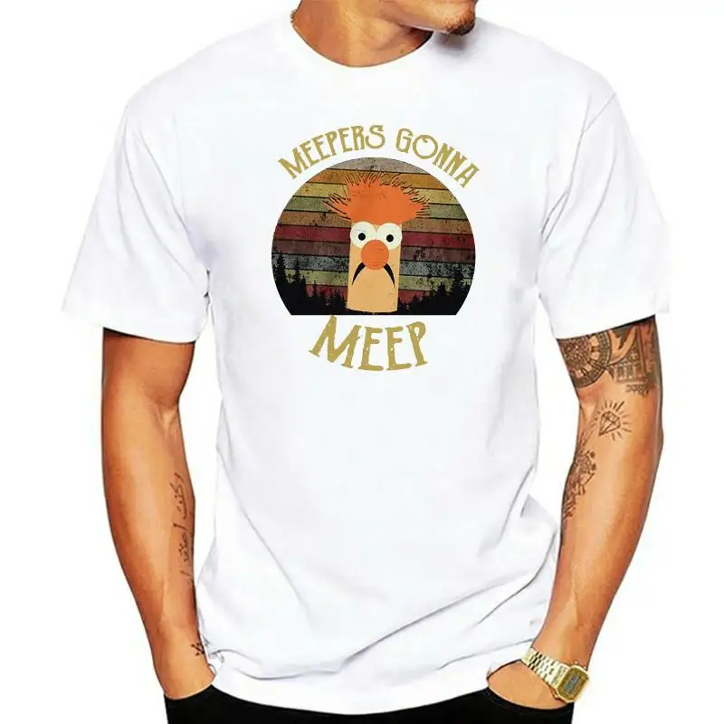 

Мужская Черная хлопковая Футболка The Muppet Show Beaker Meepers Going Meep S 6Xl