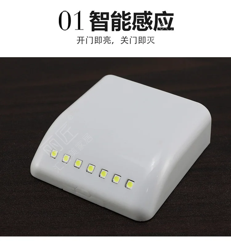 

Hinge LED Sensor Light Night Lamp Kitchen Inner Hinge Drawer Cupboard Wardrobe Closet Under Cabinet Light