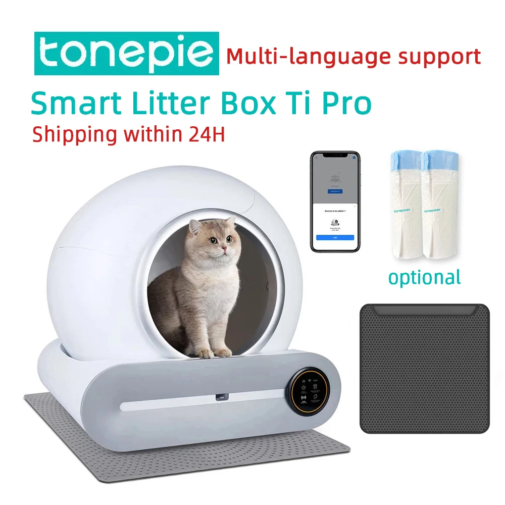 Self Cleaning Fully Enclosed Cat Litter Box Pet Toilet Litte
