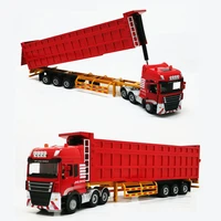 150 high simulation alloy transporter model engineering container truck semi trailer dump truck car toy childrens gift