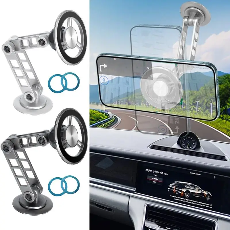 

Magnetic Car Phone Holder Adjustable Foldable Hands-Free car phone mount 360 degree rotating dashboard phone stand for car
