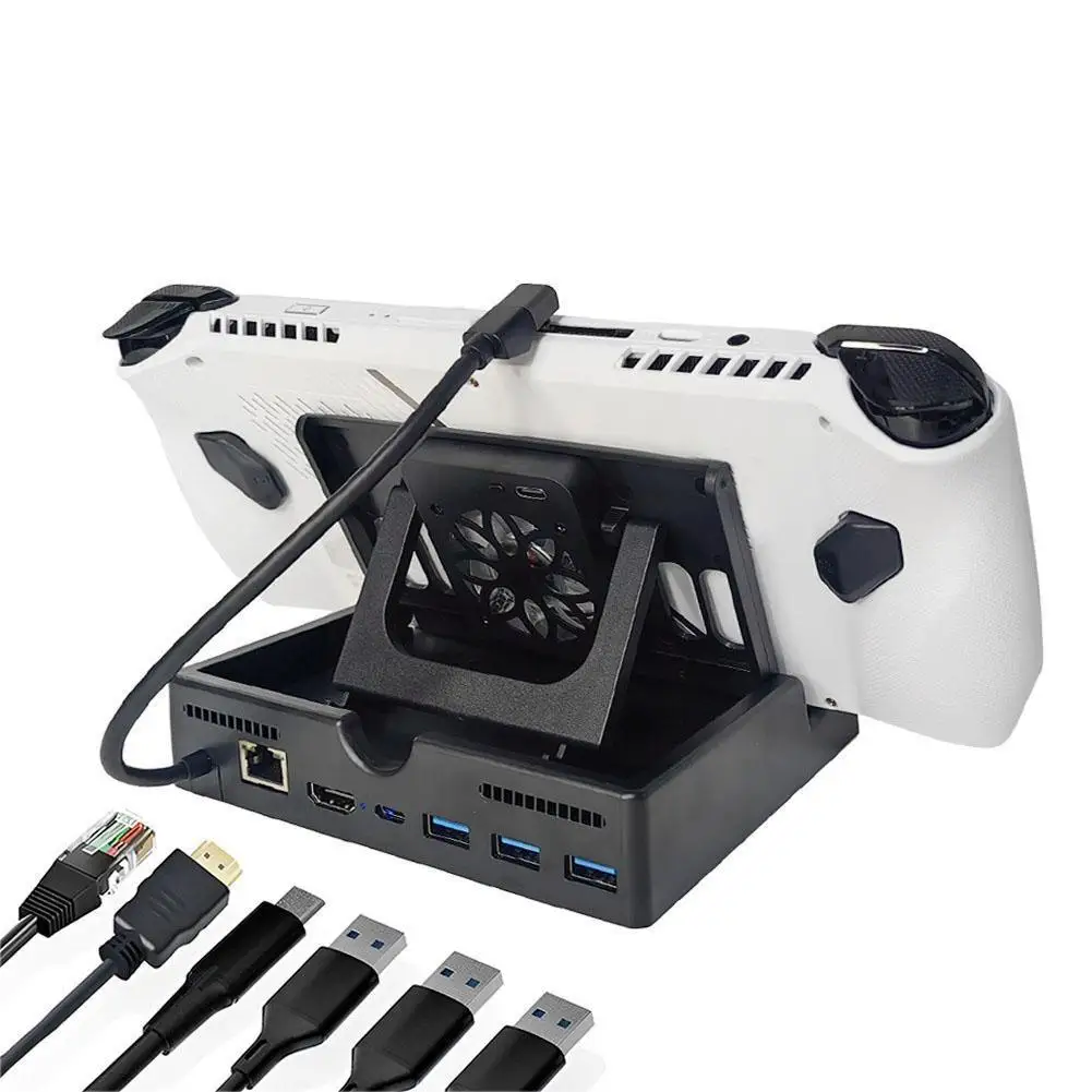 

for ROG ALLY Multifunctional Base Hub Holder Cooling Fan 4 In 1 6 In 1 For ASUS ROG ALLY Gaming Machine Cooling Fan G5V6