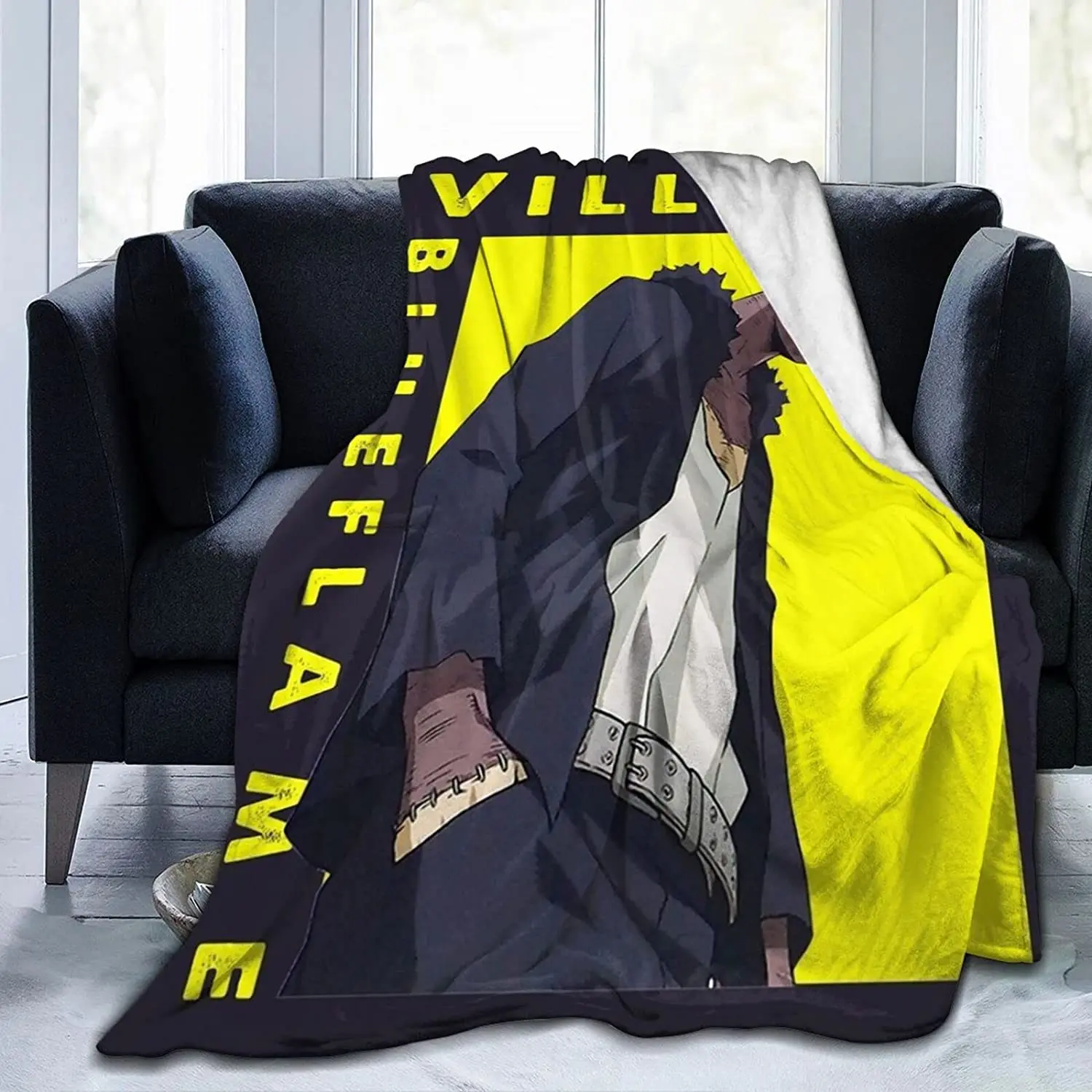 

Dabi - Bnha Soft Flannel Blanket Lightweight Fleece Blanket Air Conditioner is Suitable for Bedroom Living Room Sofa