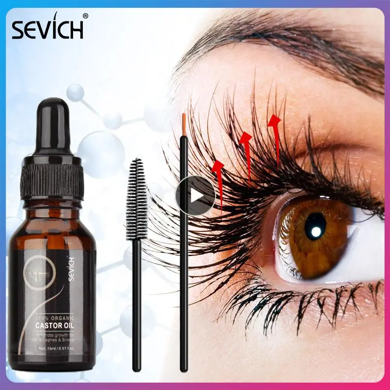 

Sevich 15ml Eyelash Eyebrow Scalp Care Essential Oil Hair Essential Oil Moisturizer Including Castor Oil Hair Care Set TSLM1