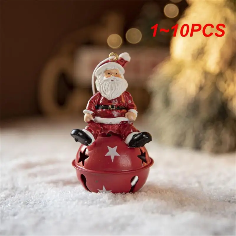 

1~10PCS Decorative Pendant With Bell High-quality Materials Not Easy To Break Great For Decorating Christmas Trees