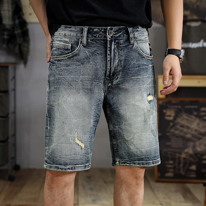 Мужские шорты в стиле ретро Do the Old Cowboy приталенные прямые Корейском летние